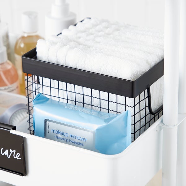 Design Ideas Black Wire Grid Storage Bins The Container Store